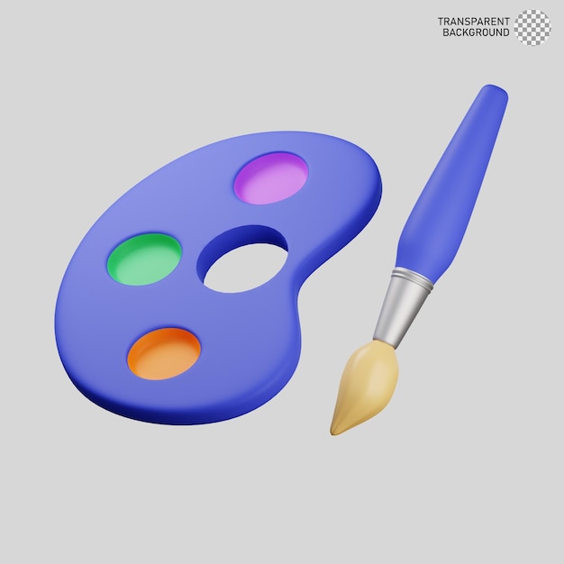 3D-Darstellung des Malwerkzeugs