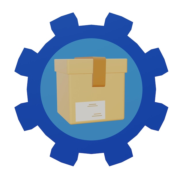 3D-Darstellung des Management-Produktsymbols