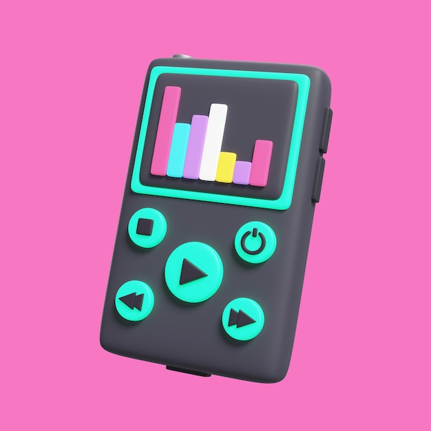 3D-Darstellung des Musikplayers