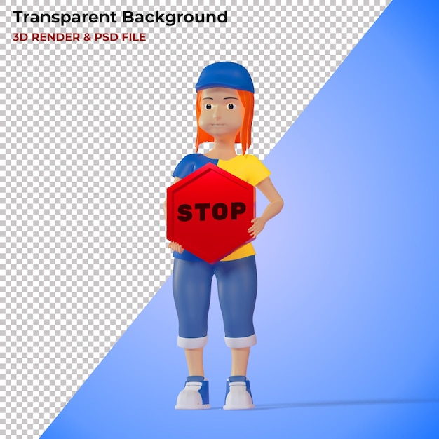 3D-Darstellung des Premium-Konfliktstoppzeichens PSD