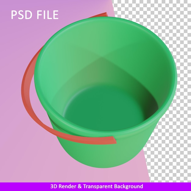 3D-Darstellung Eimer