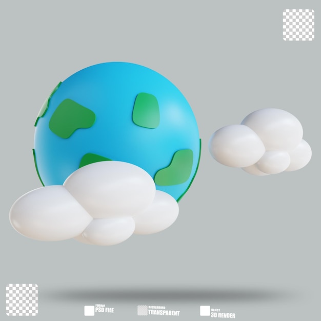 3D-Darstellung Erde