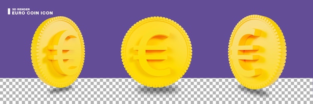 3D-Darstellung Euro-Münzensymbol