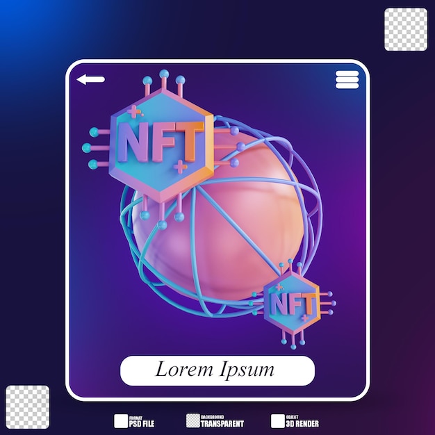 3D-Darstellung globaler NFT