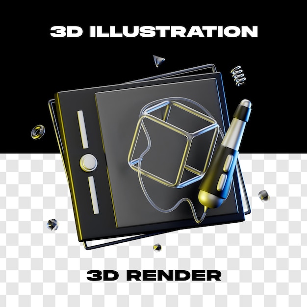 PSD 3d-darstellung grafikdesign 3d-rendering 3d-symbol mit hoher auflösung und transparentem hintergrund