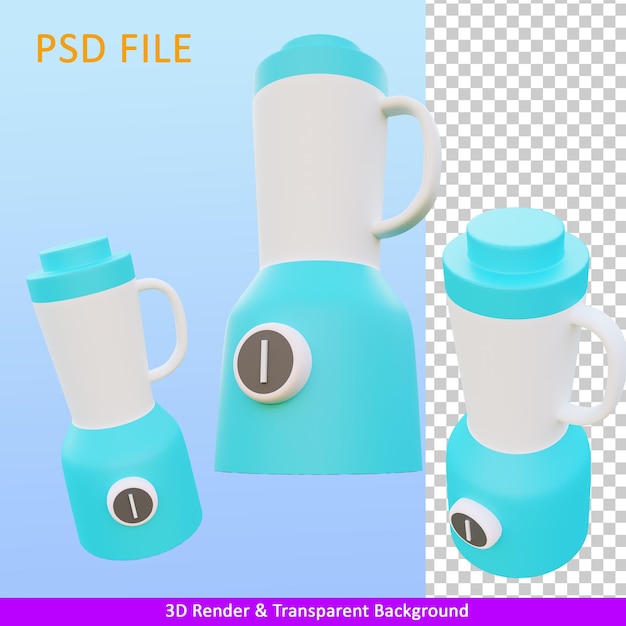 PSD 3d-darstellung mixer