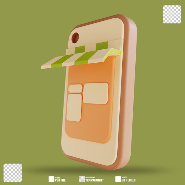 3D-Darstellung Mobile Store 3