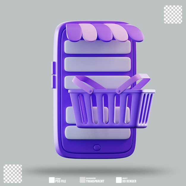 3D-Darstellung Online-Shopping 2