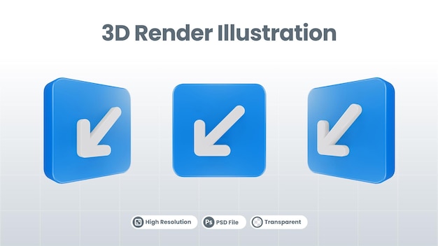 3d-darstellung pfeilsymbol des uploads