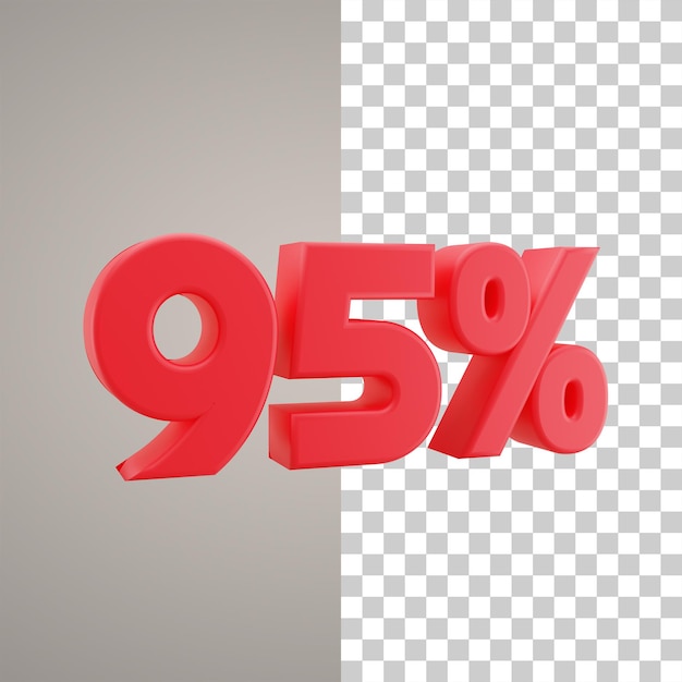 3D-Darstellung Rabatt 95 Prozent