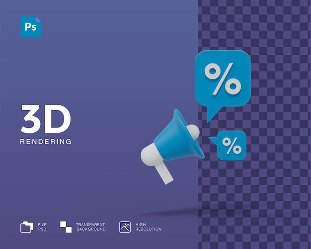 3D-Darstellung Rabattaktion