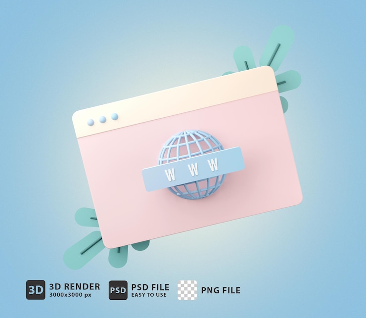PSD 3d-darstellung seo-optimierung