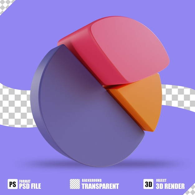 3D-Darstellung Tortendiagramm 2 für Unternehmen geeignet