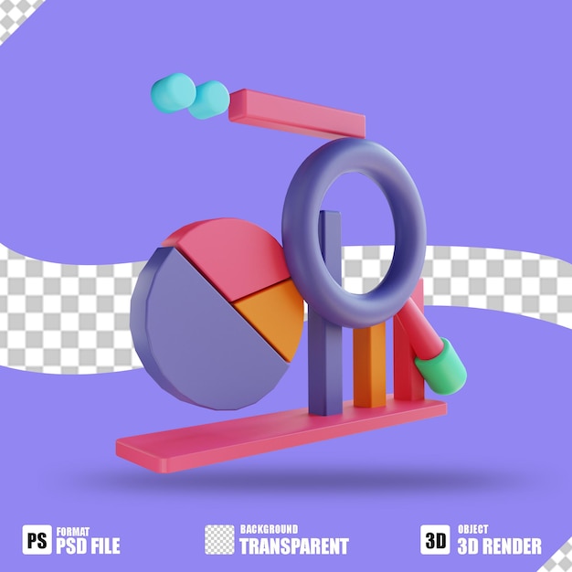 3D-Darstellung Tortendiagramm und Datenanalyse 5 für Unternehmen geeignet