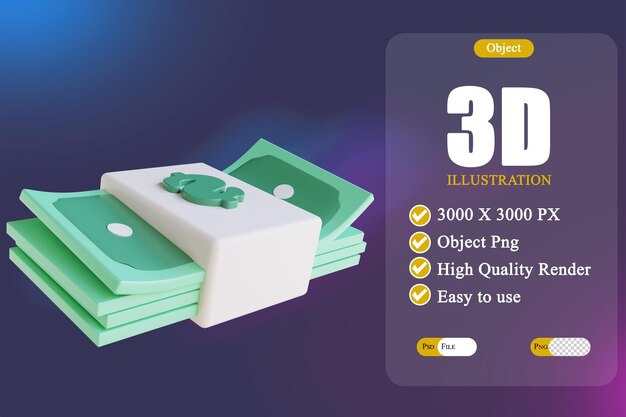 3D-Darstellung US-Dollar 2
