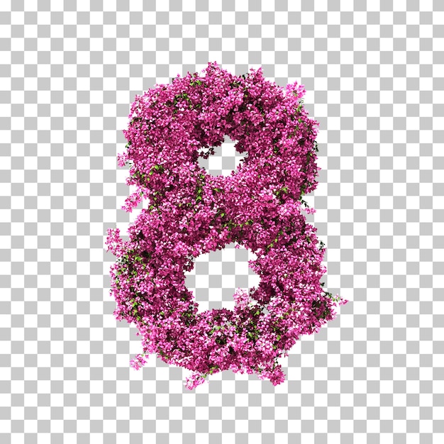 3d-darstellung von bougainvillea nummer 8