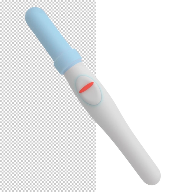 3D-Darstellung von negativem Schwangerschaftstest Cartoon 3D-Darstellung 3D-Darstellung