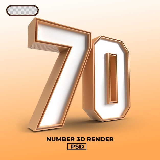 3D-Darstellung von Nummer 70