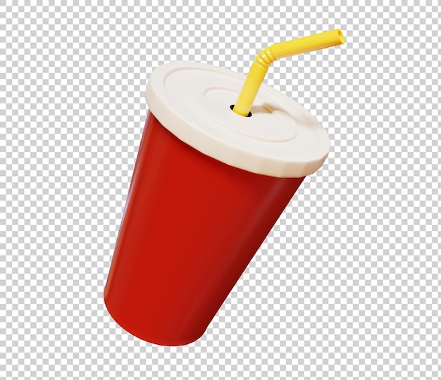 3D-Darstellung von Soft Drink isoliert