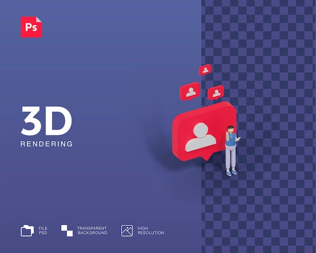 3D-Darstellungsbenachrichtigung