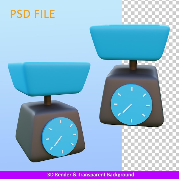 PSD 3d-darstellungsskalen