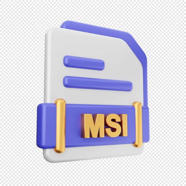 3D-Dateiformat-Icon-Illustration-Rendering