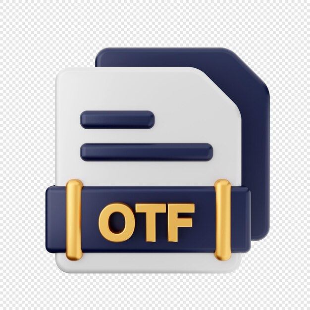 3D-Dateiformat-Icon-Illustration-Rendering