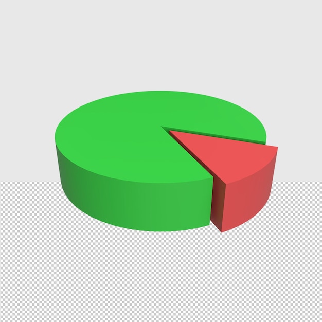 3D-Datendiagramm Gerenderte Objektdarstellung