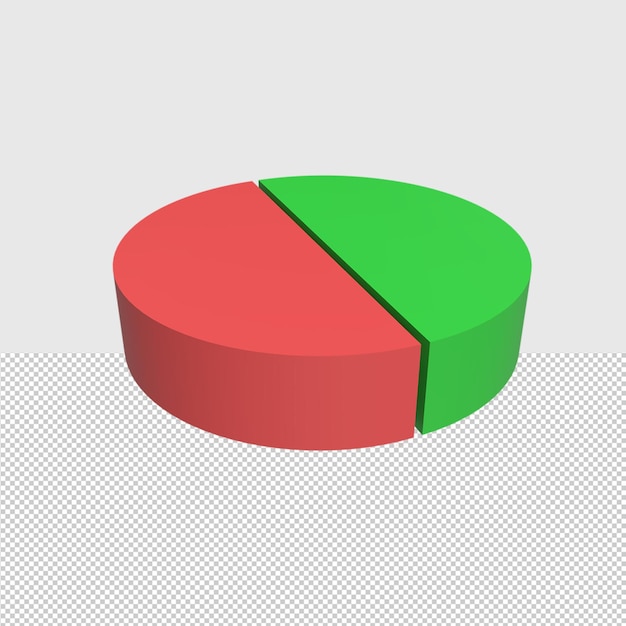 3D-Datendiagramm Gerenderte Objektdarstellung