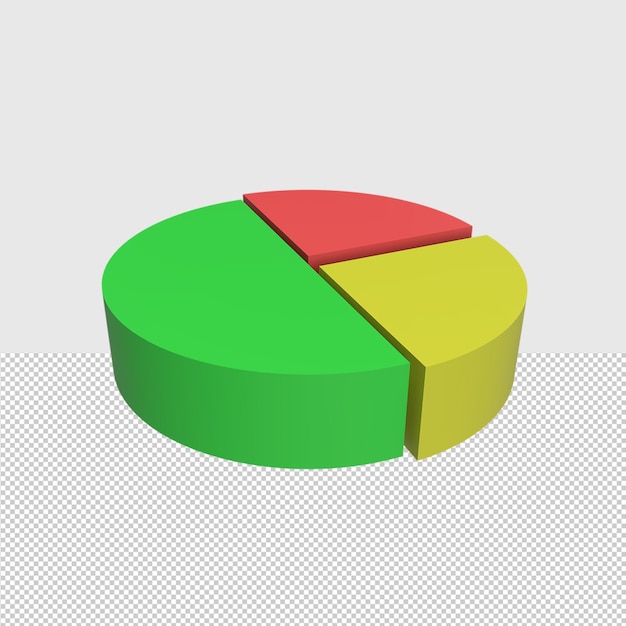 3D-Datendiagramm Gerenderte Objektdarstellung