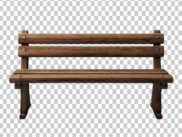 PSD 3d de old wooden bench no fundo do objeto