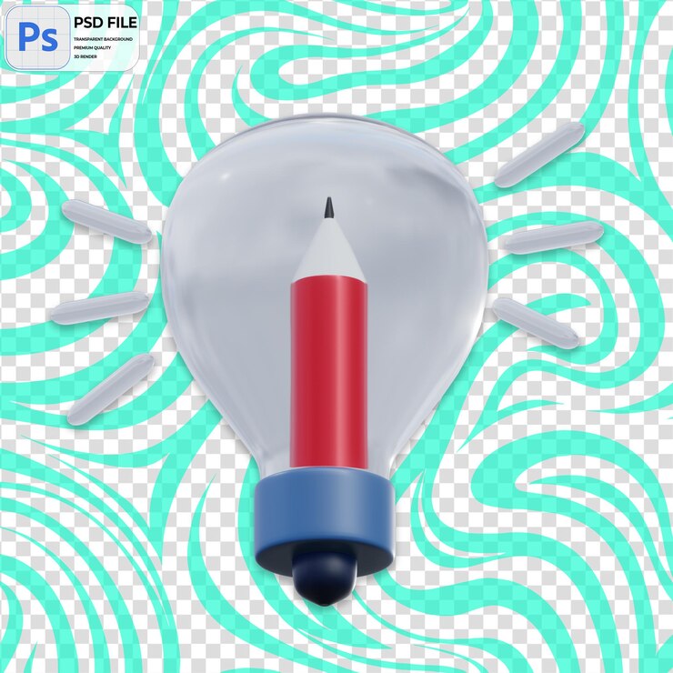 PSD 3d-design-idee-render-illustration-symbol isoliert in png