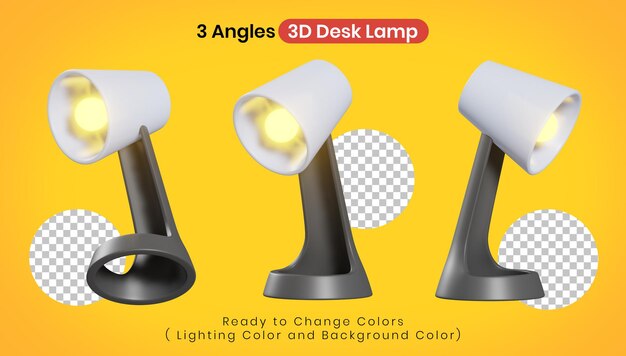 PSD 3d desk lamp offic