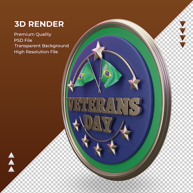 3d dia dos veteranos brasil renderizando a visão certa