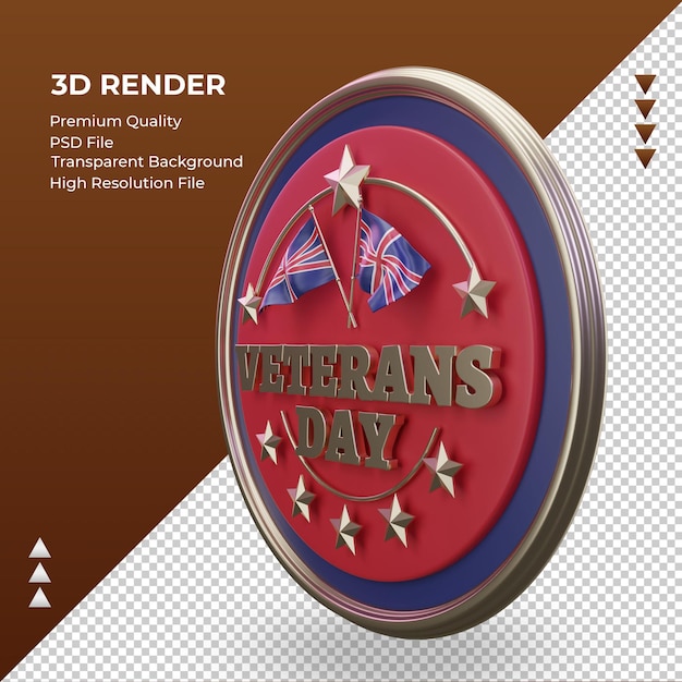 3d día de los veteranos reino unido renderizado vista derecha