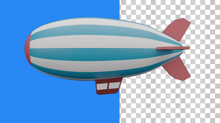 PSD 3d dirigibile psd psd trasparente