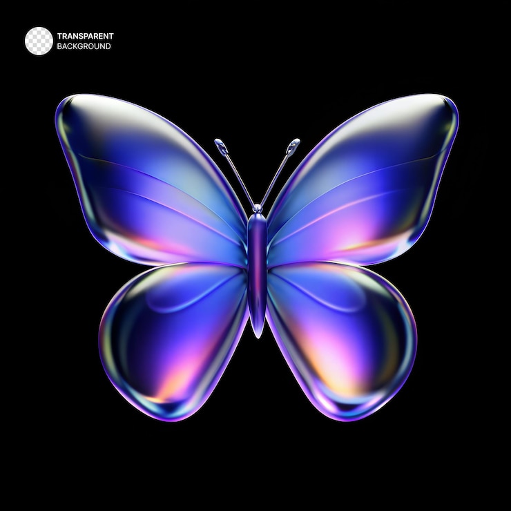 PSD 3d-dispersion-glasform-schmetterling