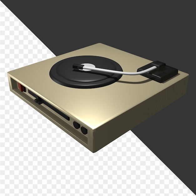 PSD 3d-dj-kit-illustrationen