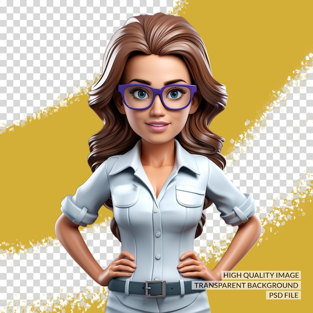 PSD 3d doctor character3d png clipart trasfondo aislado transparente