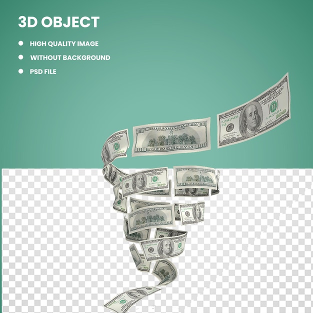 PSD 3d, dollars américains, voler, tonnerre