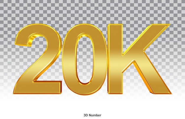 3D dorado 20K