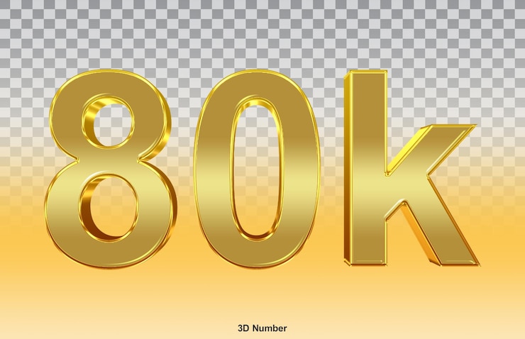 PSD 3d dorado 80k