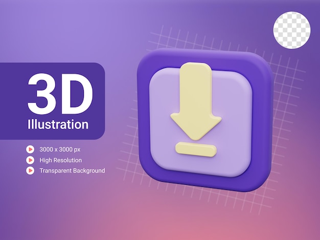 3D-Download-Symbol