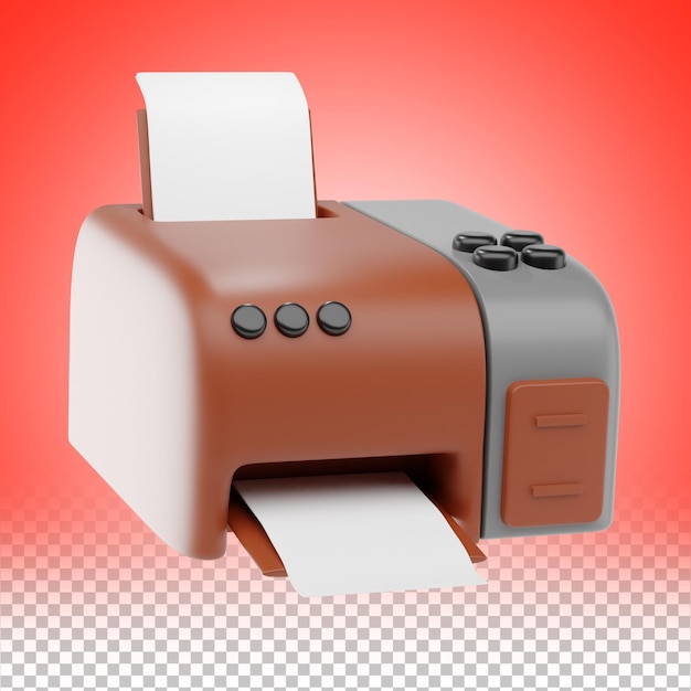 3D-Drucker-Symbol Moderne Büroausrüstung