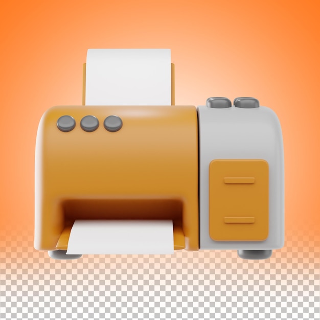 3D-Drucker-Symbol Moderne Büroausrüstung
