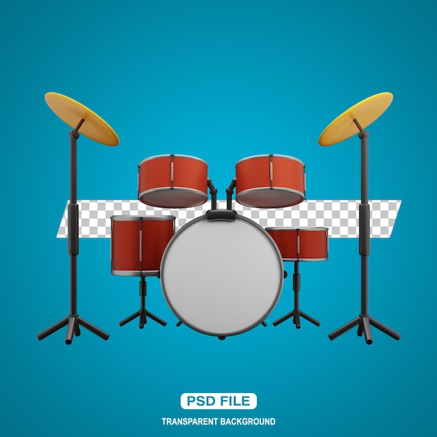 3D-Drum-Set-Illustration
