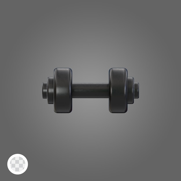 3D Dumbbell Icon