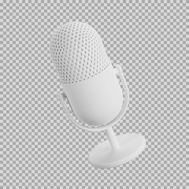 3D-Dynamische Ton-Symbolik des Mikrofons