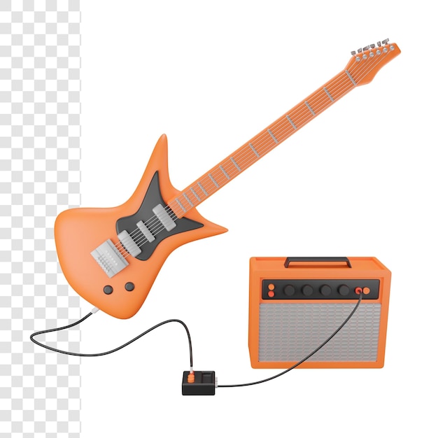 PSD 3d e-gitarre und verstärker