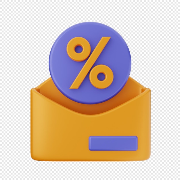 3d-e-mail-nachricht umschlag-symbol-illustration